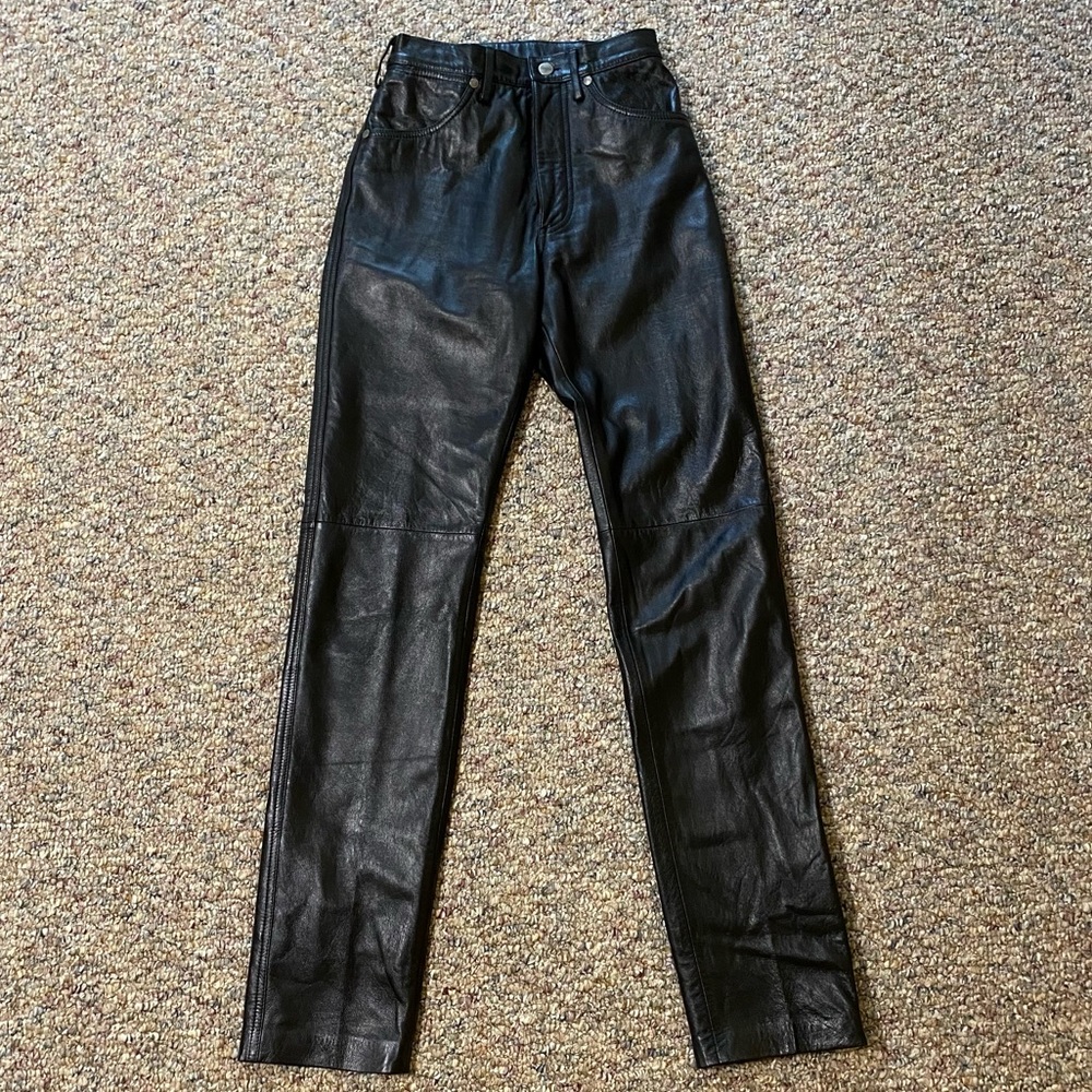 RARE VINTAGE 90’S WRANGLER LEATHER PANTS (SOLD!)